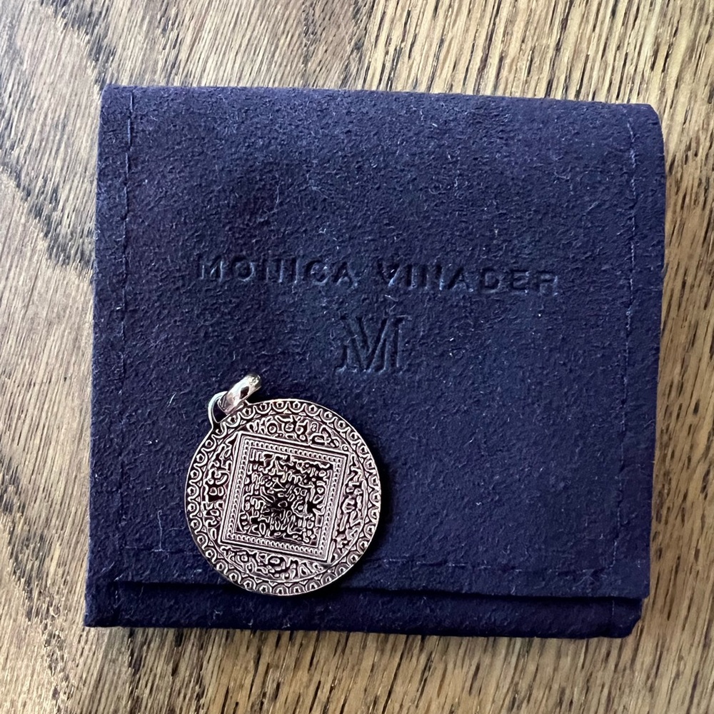Monica Vinader rose gold Mini Marie pendant